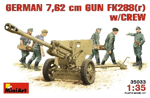 MiniArt - Deutsches 7,62 cm Geschütz FK288 w/CREW